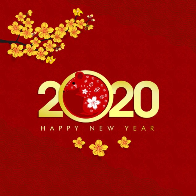 Happy New Year 2020, merry christmas. Happy Chinese New Year 202